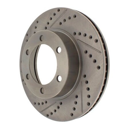 Centric StopTech Select Sport Drilled and Slotted Brake Rotor; Front Left, StopTech 227.44118L 227.44118L